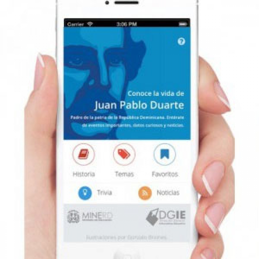 Presentan aplicación móvil sobre vida del patricio Juan Pablo Duarte