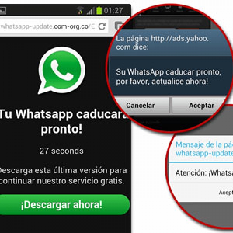 Advierten sobre aplicación engañosa de Whatsapp
