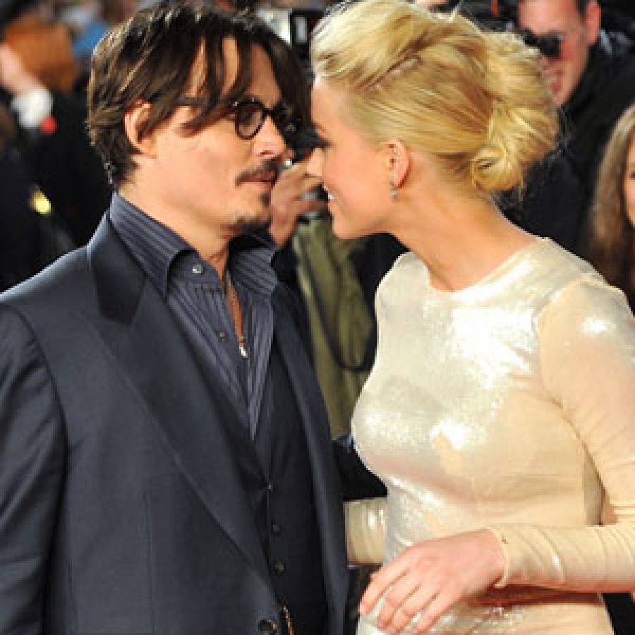 Johnny Depp se casó con la joven modelo Amber Heard