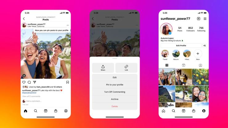 Instagram realiza cambios fijar hasta 3 publicaciones al inicio del perfil_